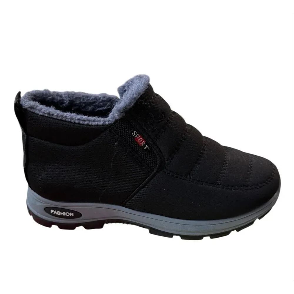 No Brand Sports Fashion Women's Size 39 US 9 Black Snow Ankle Booties Boots